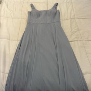 Elegant Gray Long Dress